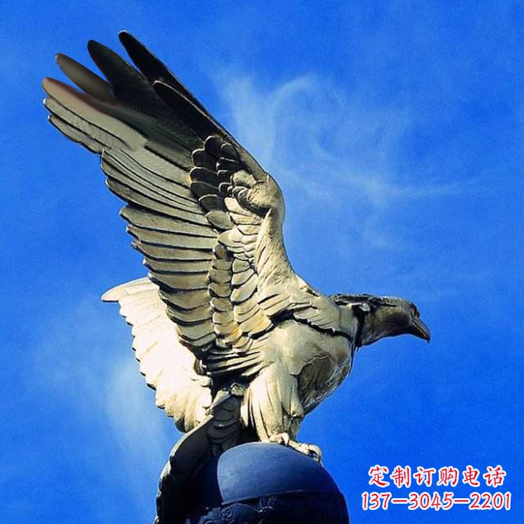 益阳唯美老鹰玻璃钢仿铜雕塑玻璃钢雕塑以其简约…