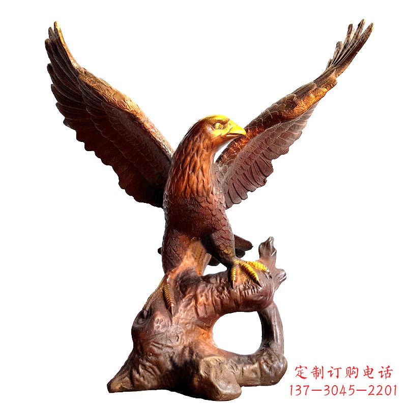 益阳中领雕塑推出的老鹰展翅铜雕绝对是一件可以…