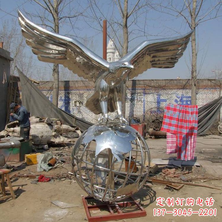 益阳复古经典不锈钢地球雕塑
