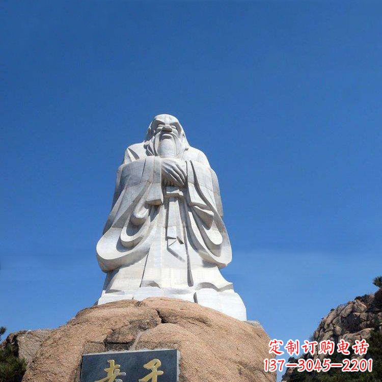 益阳经典的老子雕像,手工制作的沉思之作
