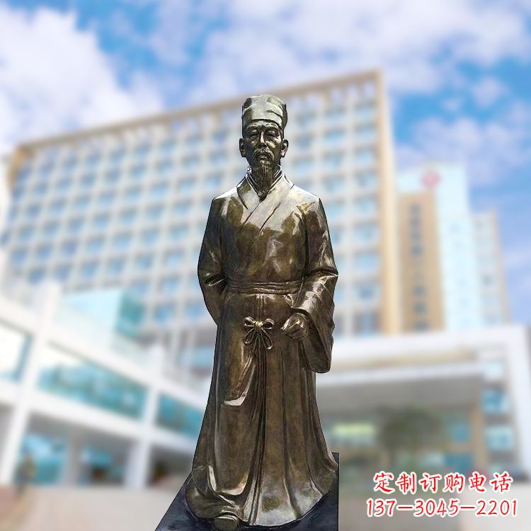 益阳李时珍仿铜雕塑-李时珍雕像