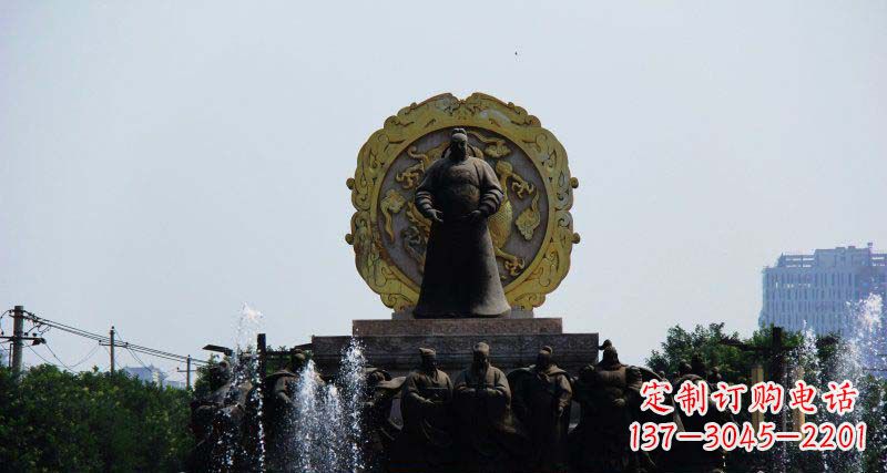 益阳李世民古代名人铜雕