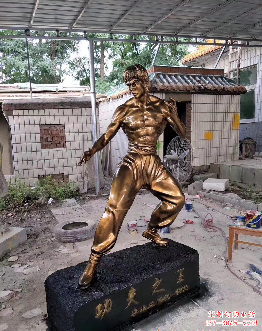 益阳传承经典,荣耀李小龙——中领雕塑李小龙人物铜雕