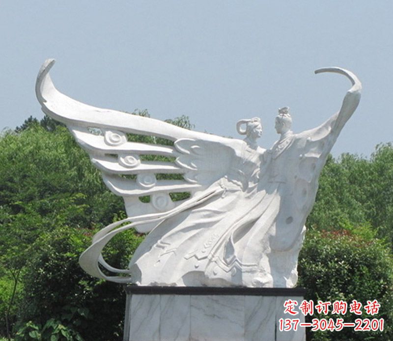 益阳中领雕塑定制经典梁山伯与祝英台雕塑