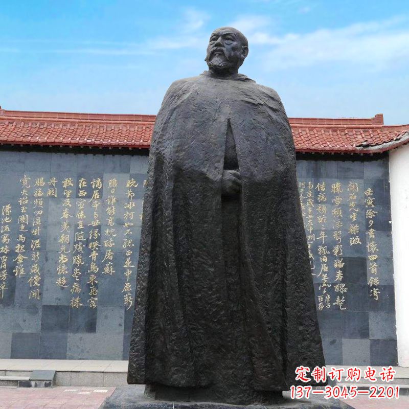 益阳精美手工雕刻林则徐铜雕像