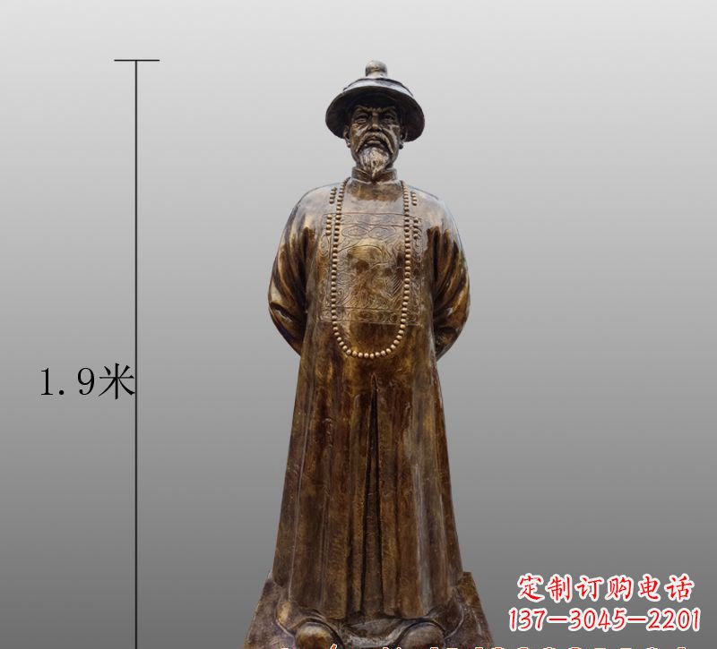 益阳为您量身定制林则徐铜雕像