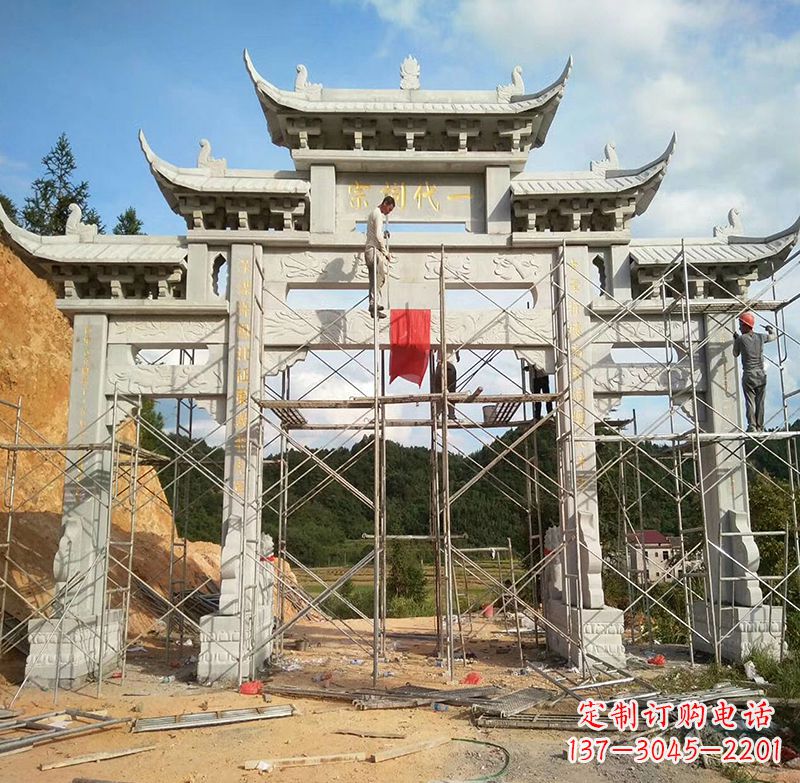 益阳临高石雕牌坊公园,让您找到最好的牌坊雕塑