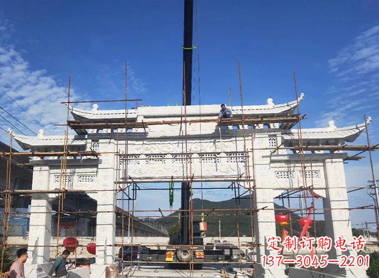 益阳临夏石雕牌坊雕刻