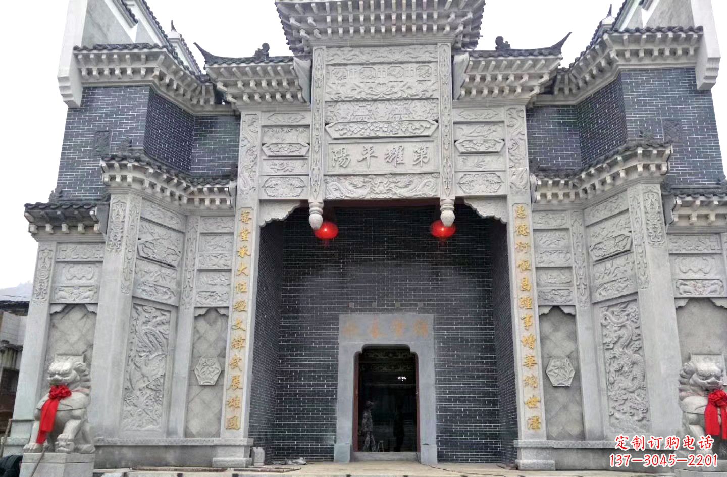 益阳陵园石雕牌坊|精湛的雕塑工艺
