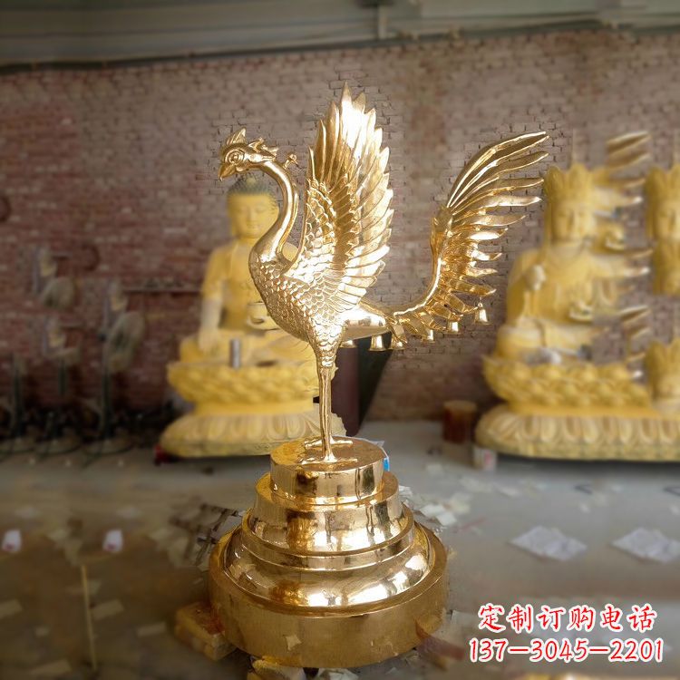 益阳丰富神秘的朱雀铜雕摆件