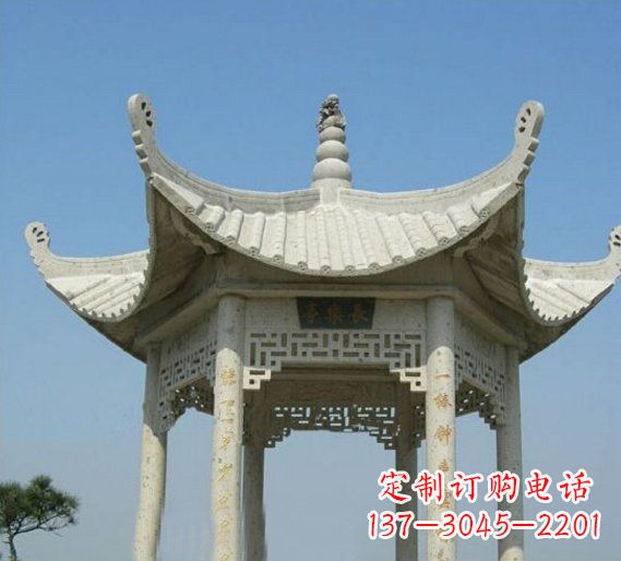 益阳领雕塑-凉亭石雕定制厂家