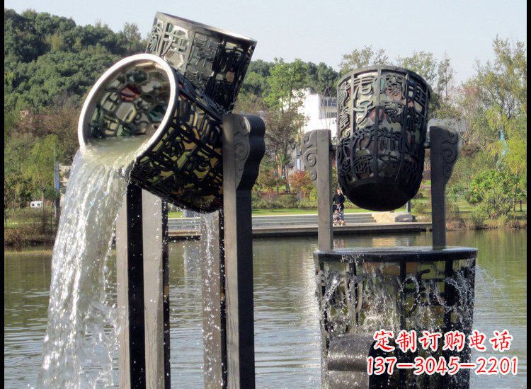益阳高贵典雅的铜雕喷泉