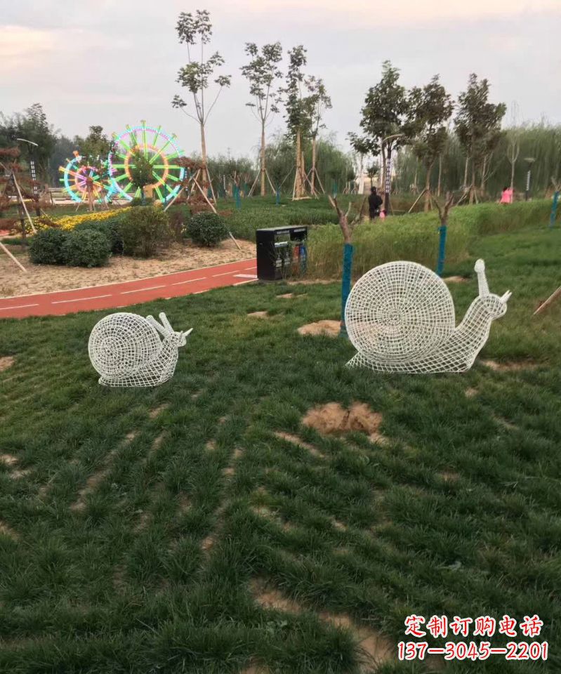 益阳镂空不锈钢蜗牛雕塑