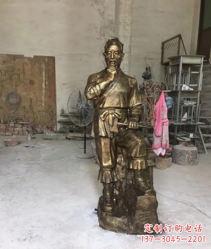 益阳鲁班传世经典——铜雕塑