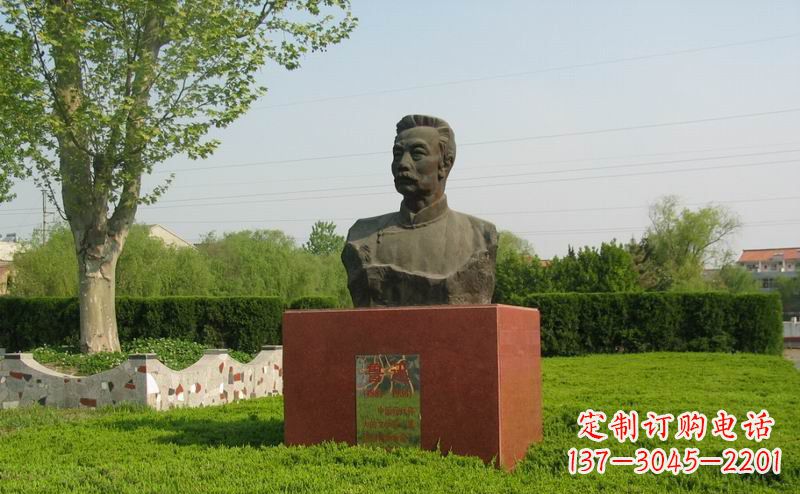 益阳鲁迅胸像近代名人铜雕,荟萃中国精神精髓