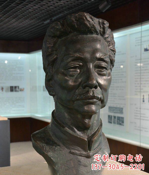 益阳鲁迅名人铜雕雕塑—传承文化,永久纪念