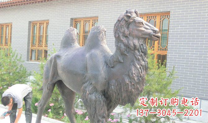 益阳精美的骆驼铜雕,提升您的公园气质