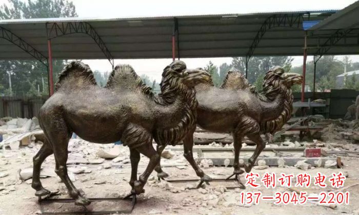 益阳典雅优美的骆驼铜雕