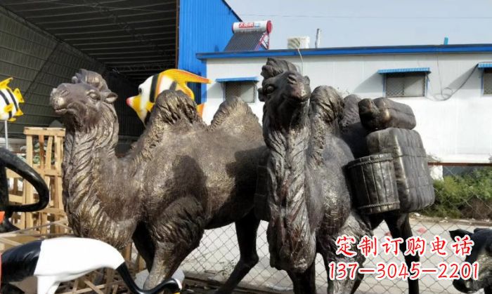 益阳骆驼铜雕塑,刻画最精致的美丽