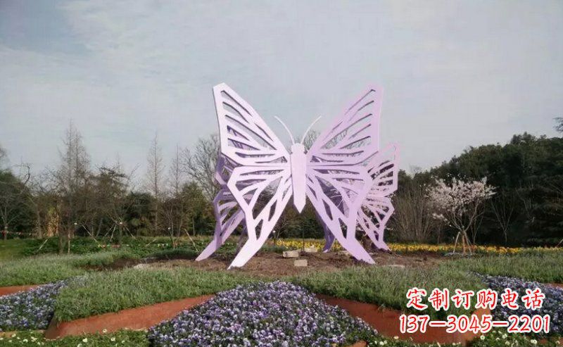 益阳旅游区不锈钢蝴蝶景观雕塑
