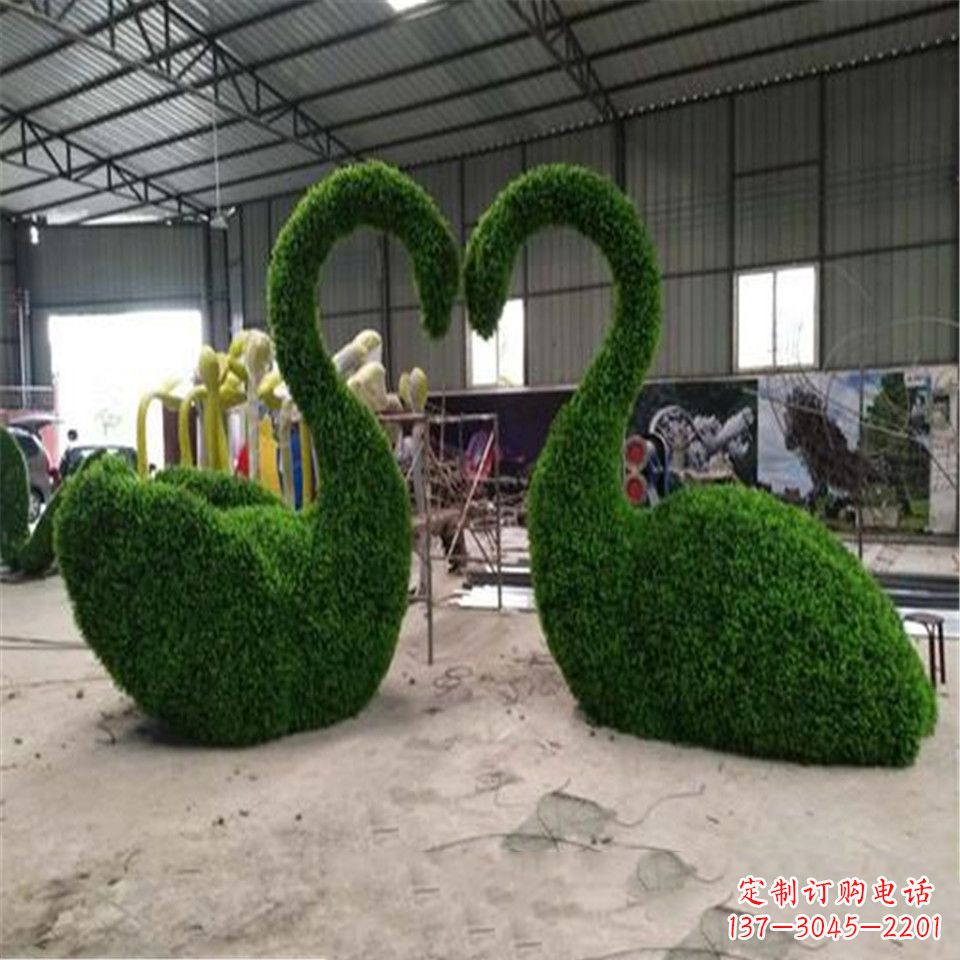 益阳绿植抽象特制天鹅雕塑
