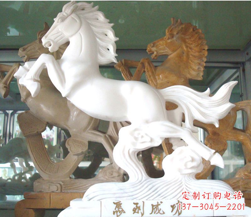 益阳精美马到成功景观石雕