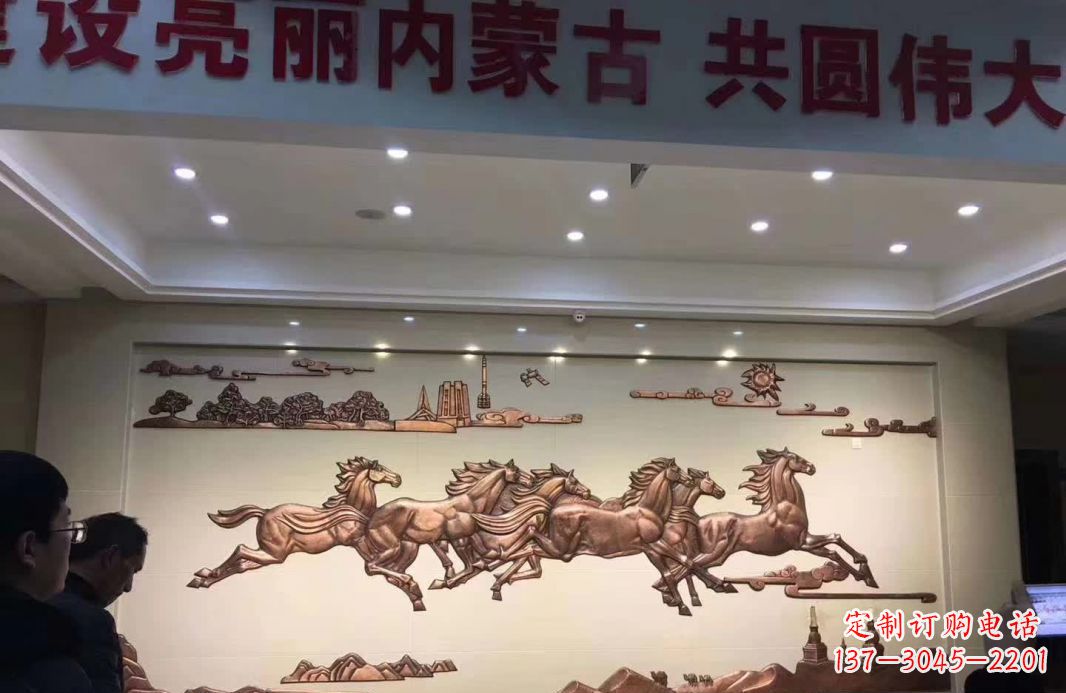 益阳完美展示马到成功的铜马雕塑