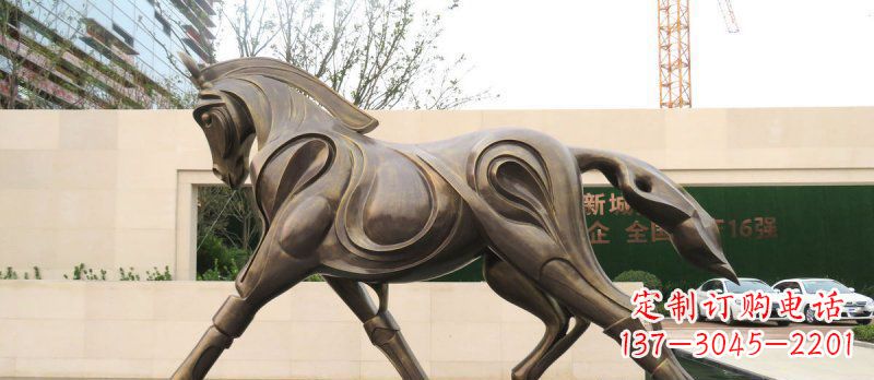 益阳艺术雕塑,马系动物铜雕
