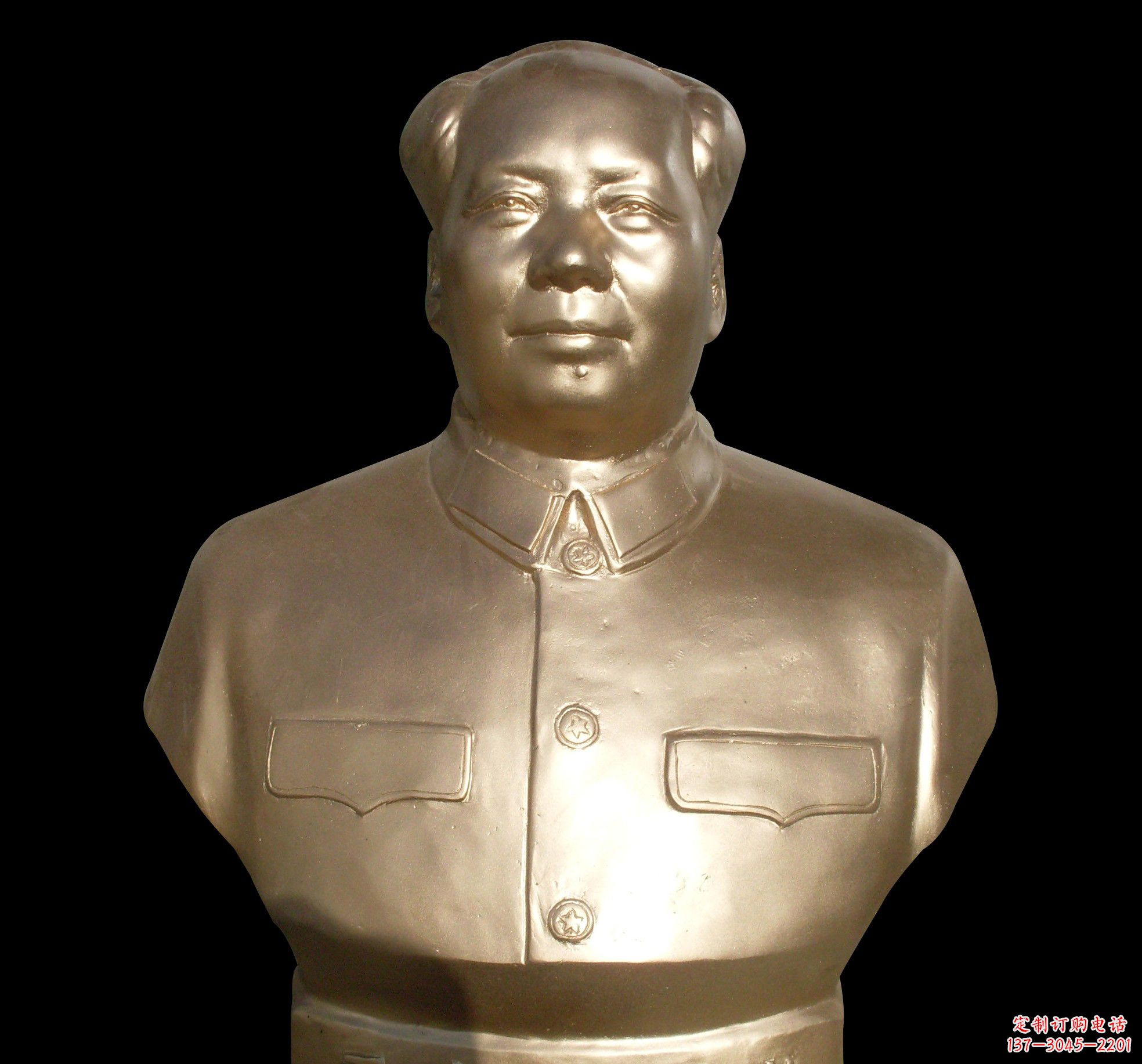 益阳劳动精神永存——毛主席半身铜像