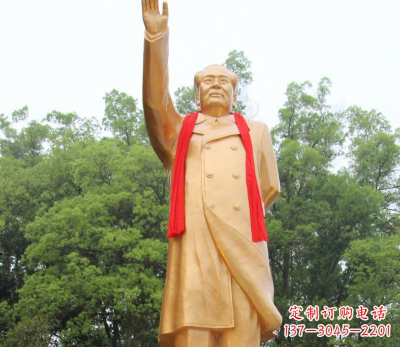 益阳伟人毛主席铜雕,展现中国历史精神