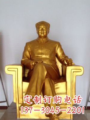 益阳毛主席铜雕塑——艺术细节表达人民热爱