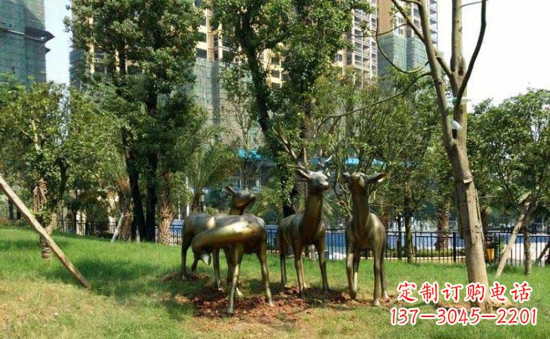 益阳青铜雕刻的梅花鹿,给您的生活带来另一种美感