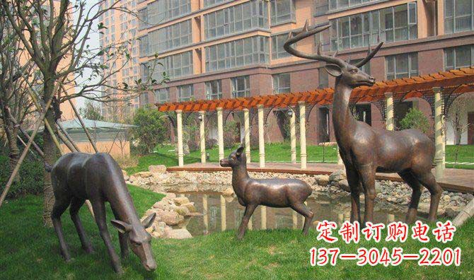 益阳梅花鹿雕塑,永葆大自然的美丽