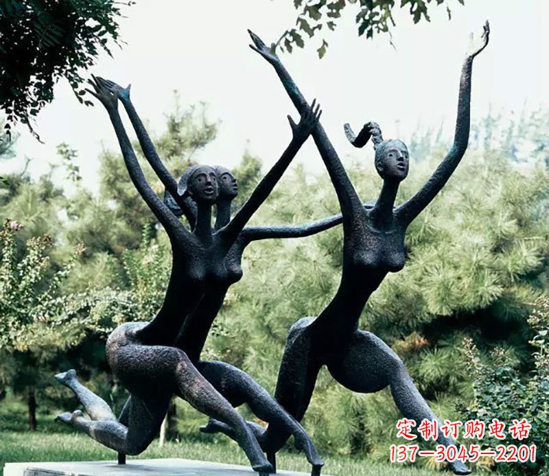 益阳精美美女铜雕——绽放出精灵般的美丽