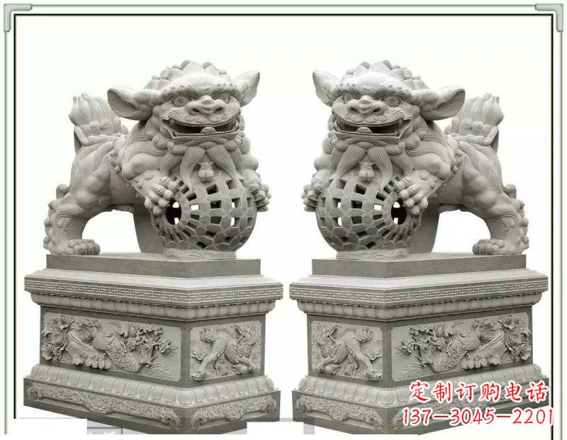 益阳门口南方狮子石雕
