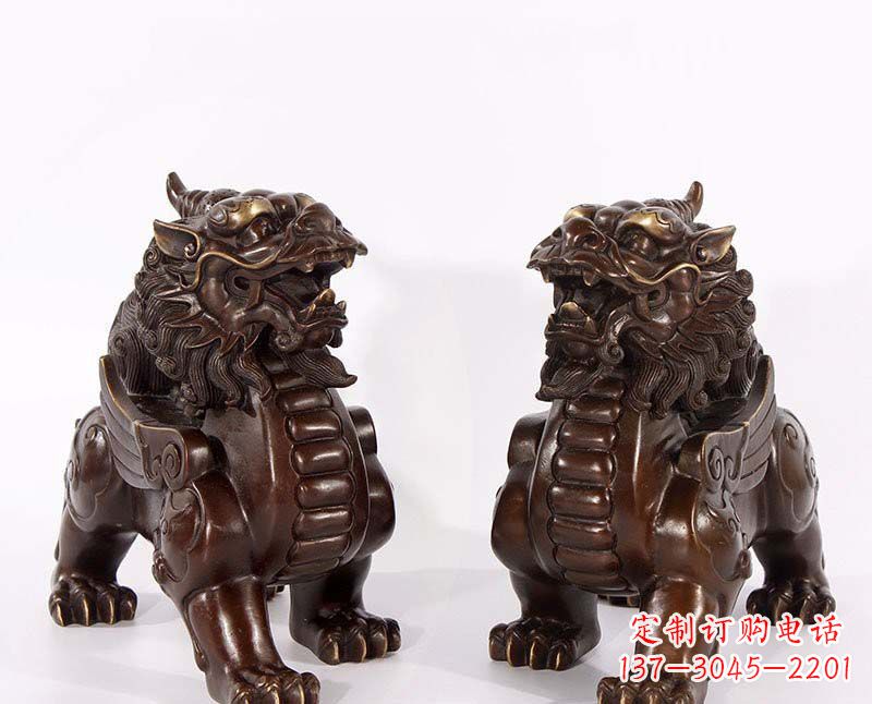 益阳弘扬中国传统文化,神兽貔貅铜雕