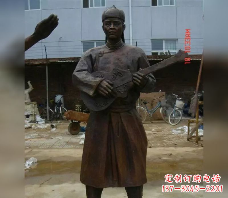 益阳传承蒙古族传统,让男人雕塑回到公园