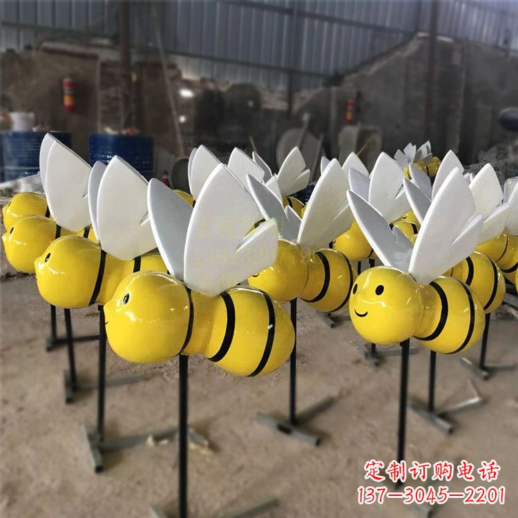 益阳动感蜜蜂雕塑,营造精致的都市公园