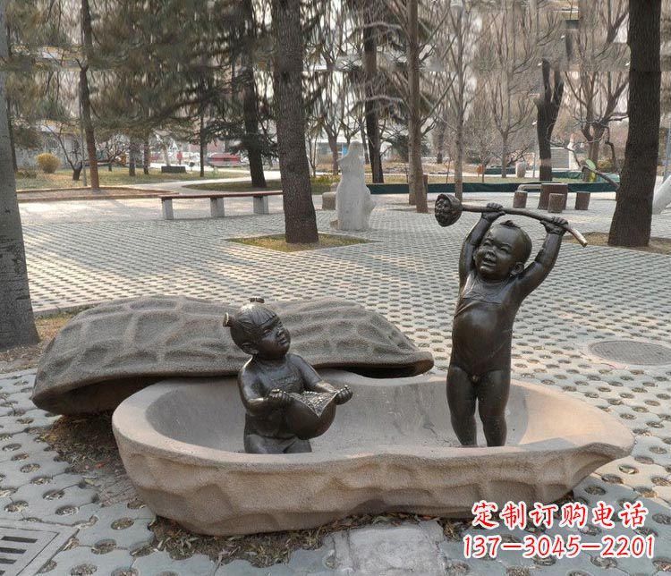益阳中领雕塑:拿莲蓬和石榴,让铜雕流传爱的美好