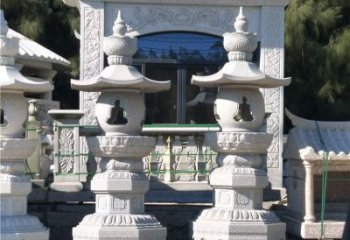 益阳汉白玉公园灯笼雕塑