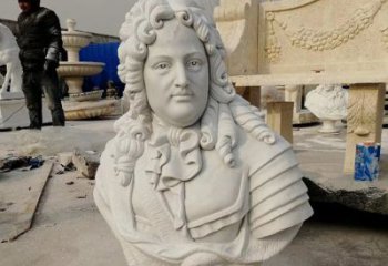 益阳汉白玉牛顿头像雕塑，尊享经典