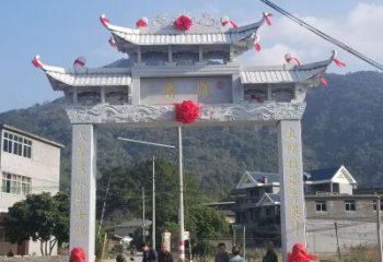 益阳红旗渠分水苑牌坊浮雕雕塑：专业雕塑定制服务
