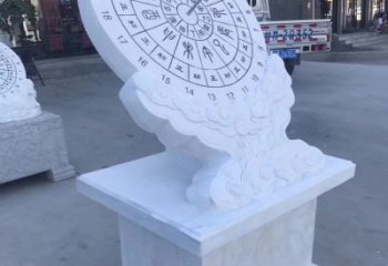 益阳中领雕塑：汉白玉日晷雕塑