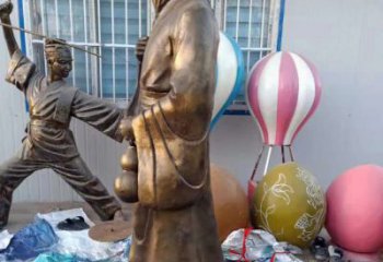 益阳传承中医华佗的传奇—华佗名医铜雕