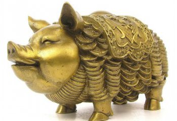 益阳欢迎招财猪，用黄铜打造新年祝福