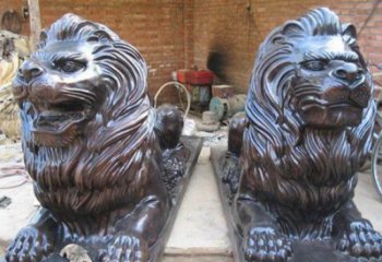 益阳汇丰狮子铜雕塑是由中领雕塑制作的一款狮子…