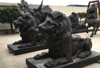 益阳汇丰手工铸铜狮子雕塑