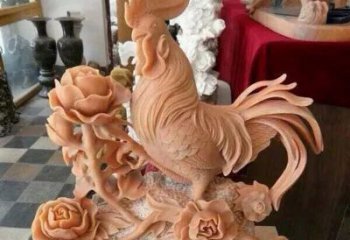 益阳国家元素：吉祥如意公鸡石雕