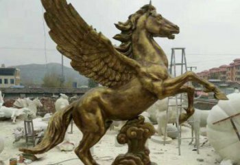 益阳祥云飞马铜雕，艺术品之美