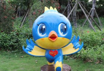 益阳蓝色梦幻，玻璃钢鸽子雕塑
